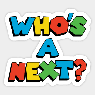 Who's A Next? Luigi Gamer Sticker